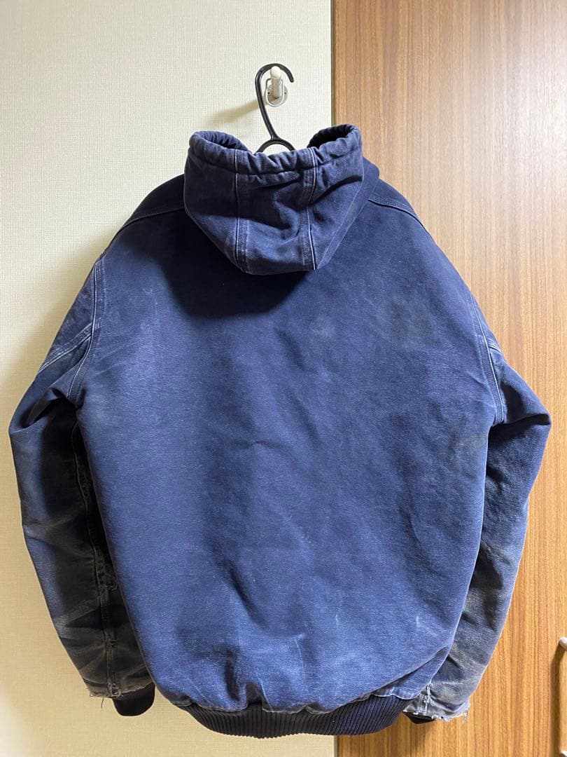 カーハート　ダックパーカー　ダックジャケット　紺色