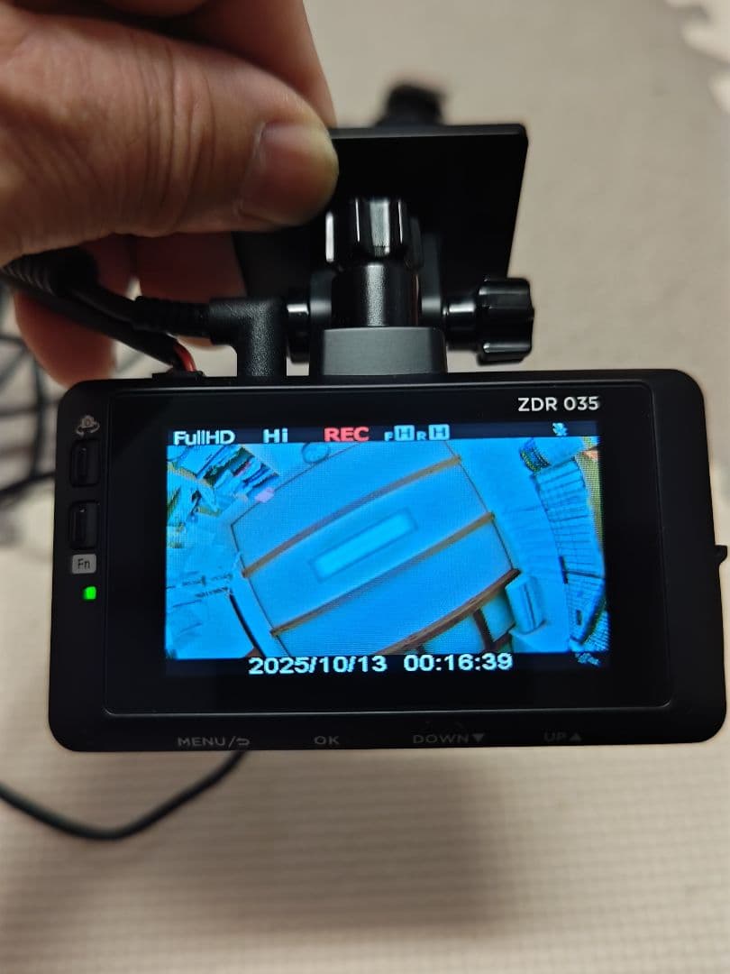 COMTEC ZDR 035 前後カメラドライブレコーダー 配線付き
