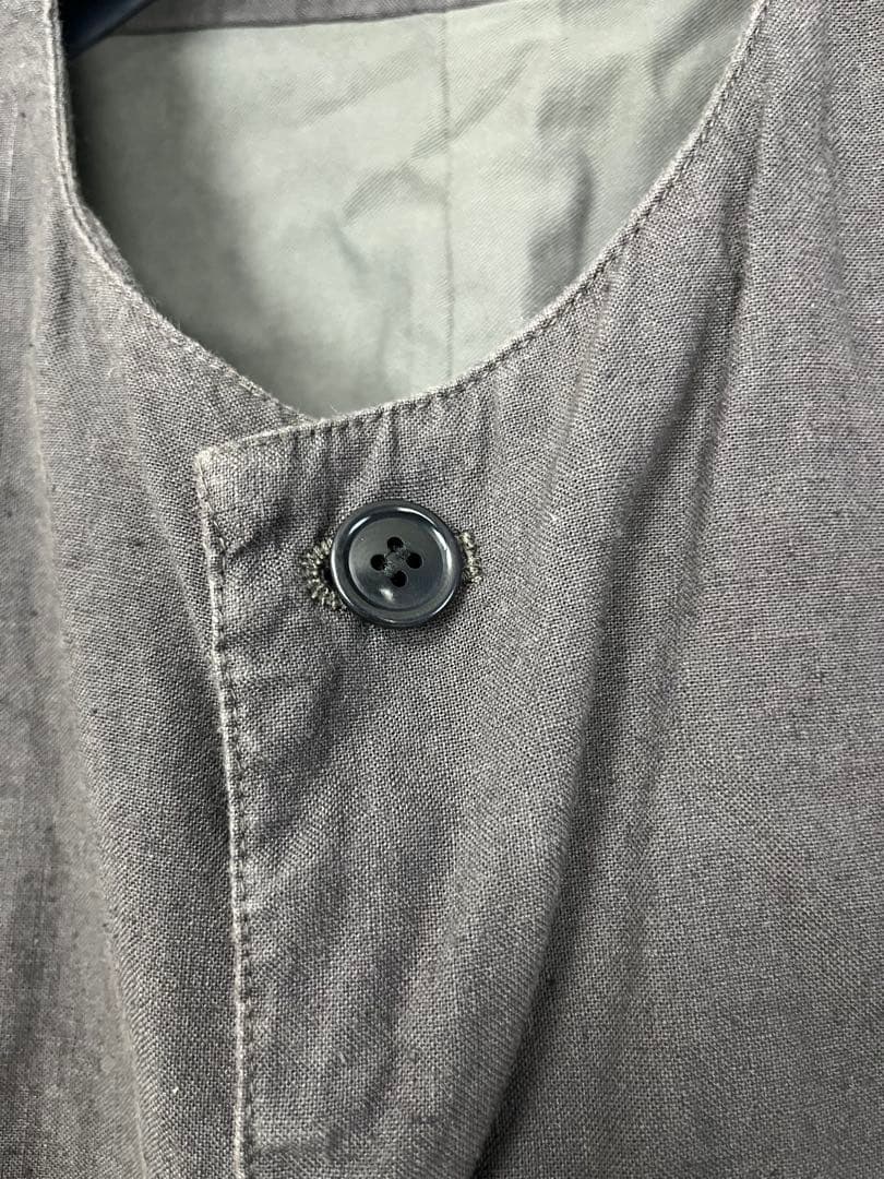 CONFECT UpcycleLino ポプリン クルーネックベスト