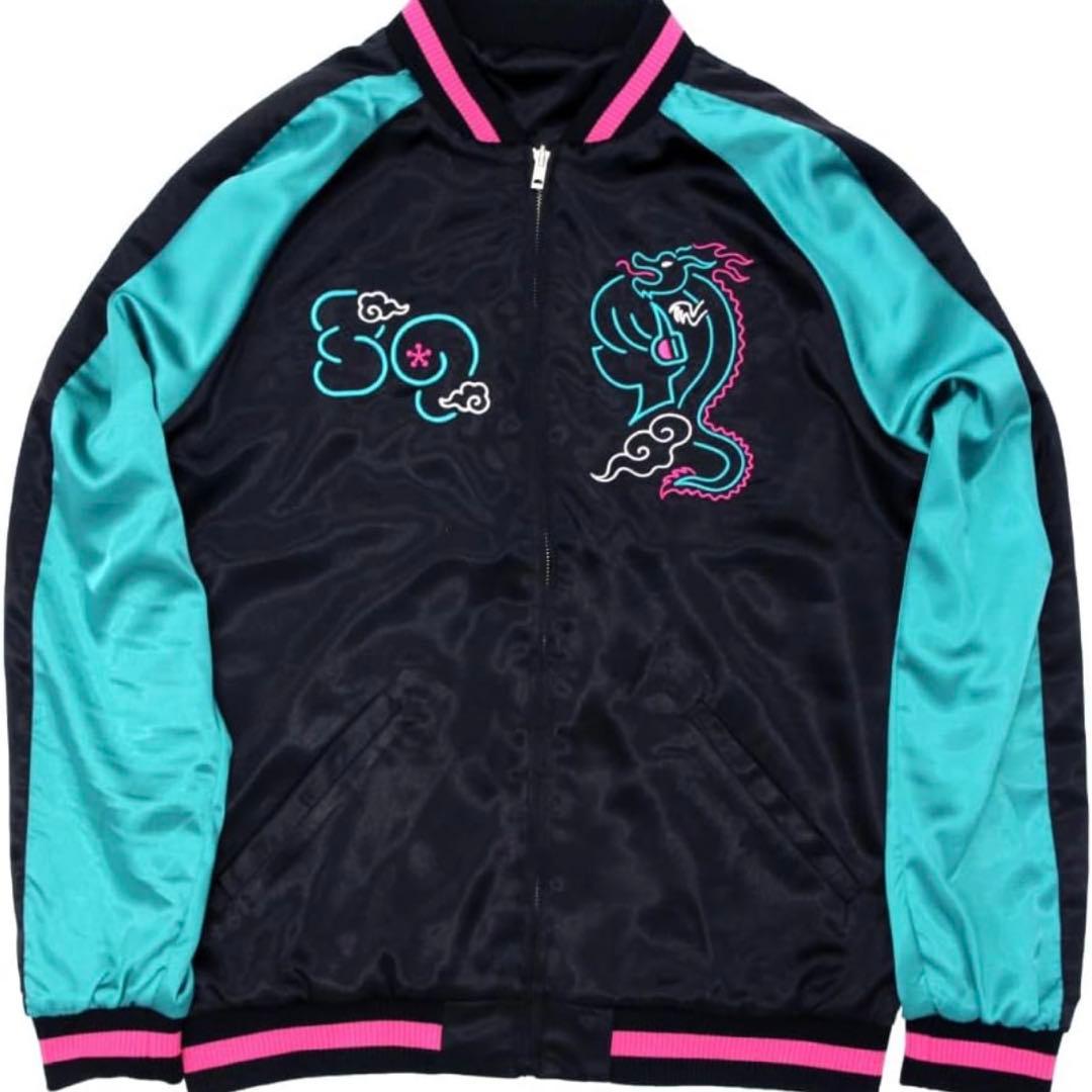 初音ミク リバーシブル 刺繍スカジャン