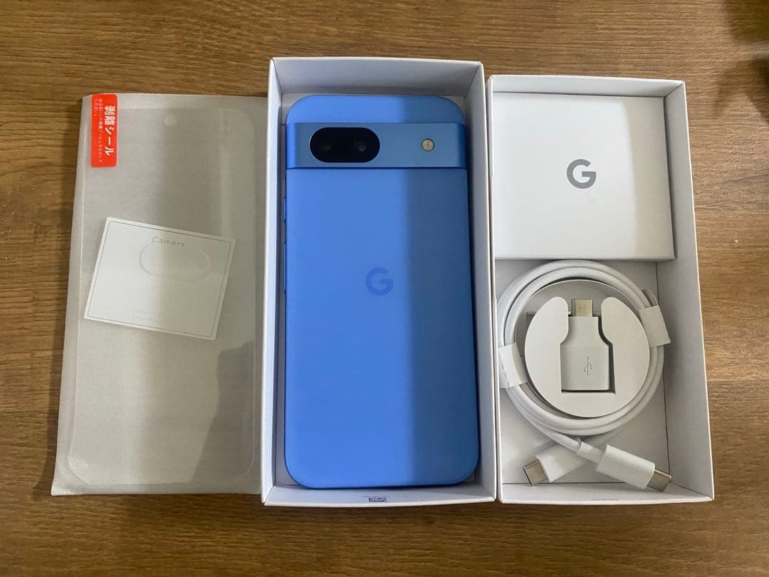 pixel8a 本体 ブルー bay ガラスフィルム1枚おまけ付き