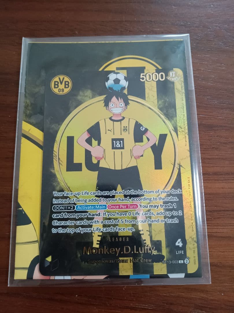 未開封　ルフィ　ドルトムントコラボ　英語版1枚