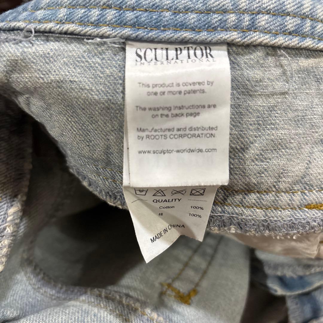SCULPTOR 平成 ギャル ローライズ フレアデニム レース xs