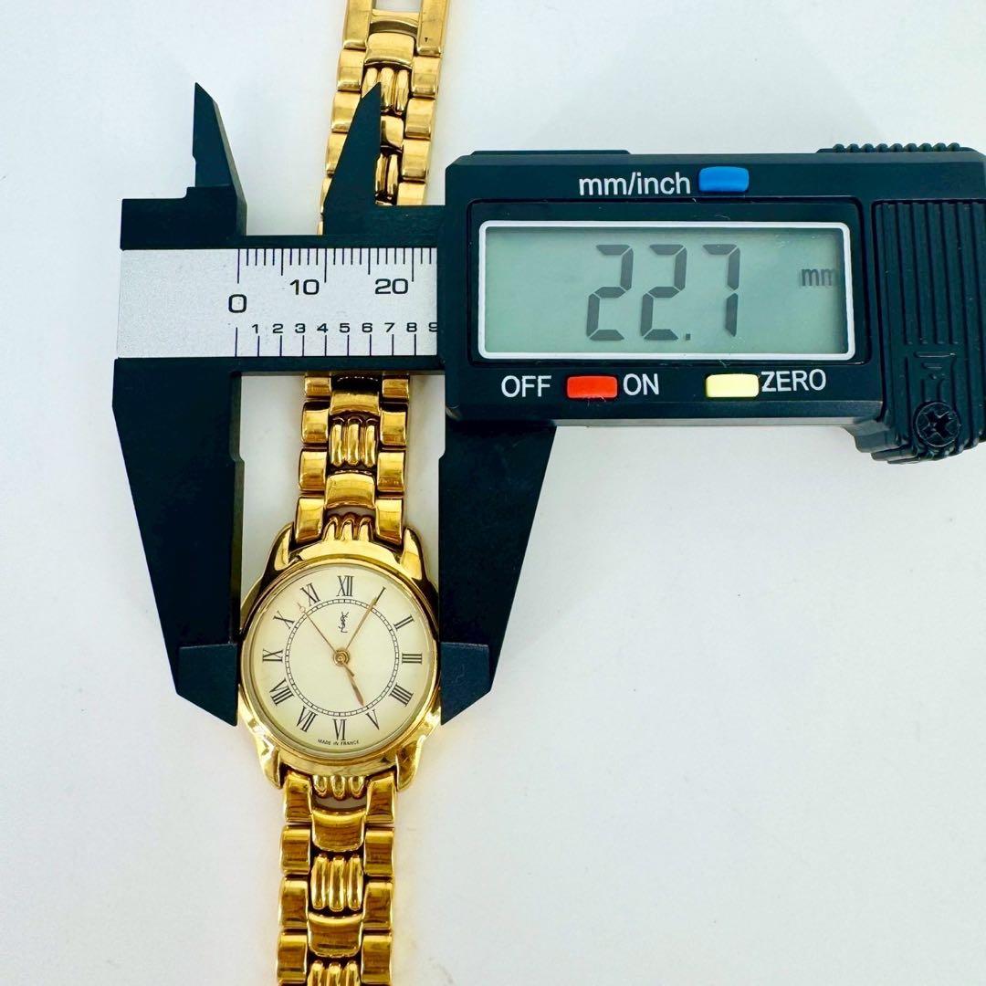 【新品電池】Yves Saint Laurent 腕時計 ゴールド レディース