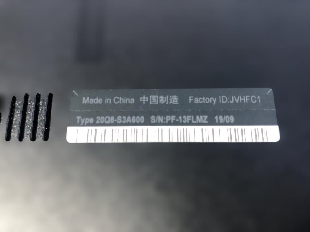 ThinkPad L590 Corei5 8GB SSD256GB win11⑧