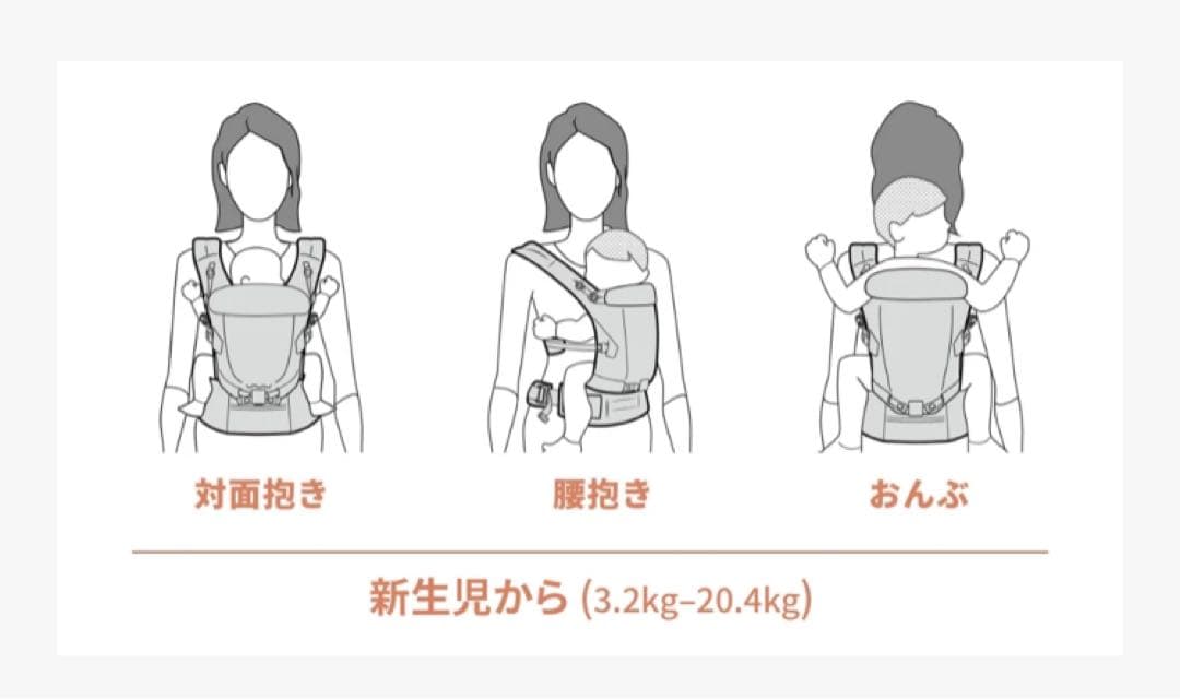 【新品】ergobaby adapt エルゴベビー 抱っこひも オリーブグリーン