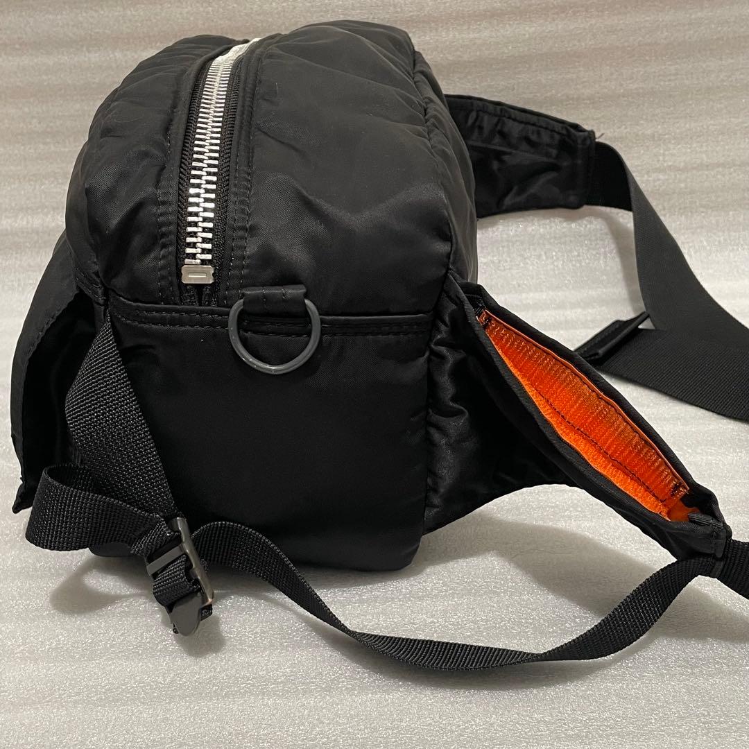 美品✨ PORTER タンカー ボディバッグウエストバック 黒 ヒップバッグ