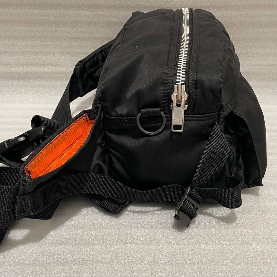 美品✨ PORTER タンカー ボディバッグウエストバック 黒 ヒップバッグ