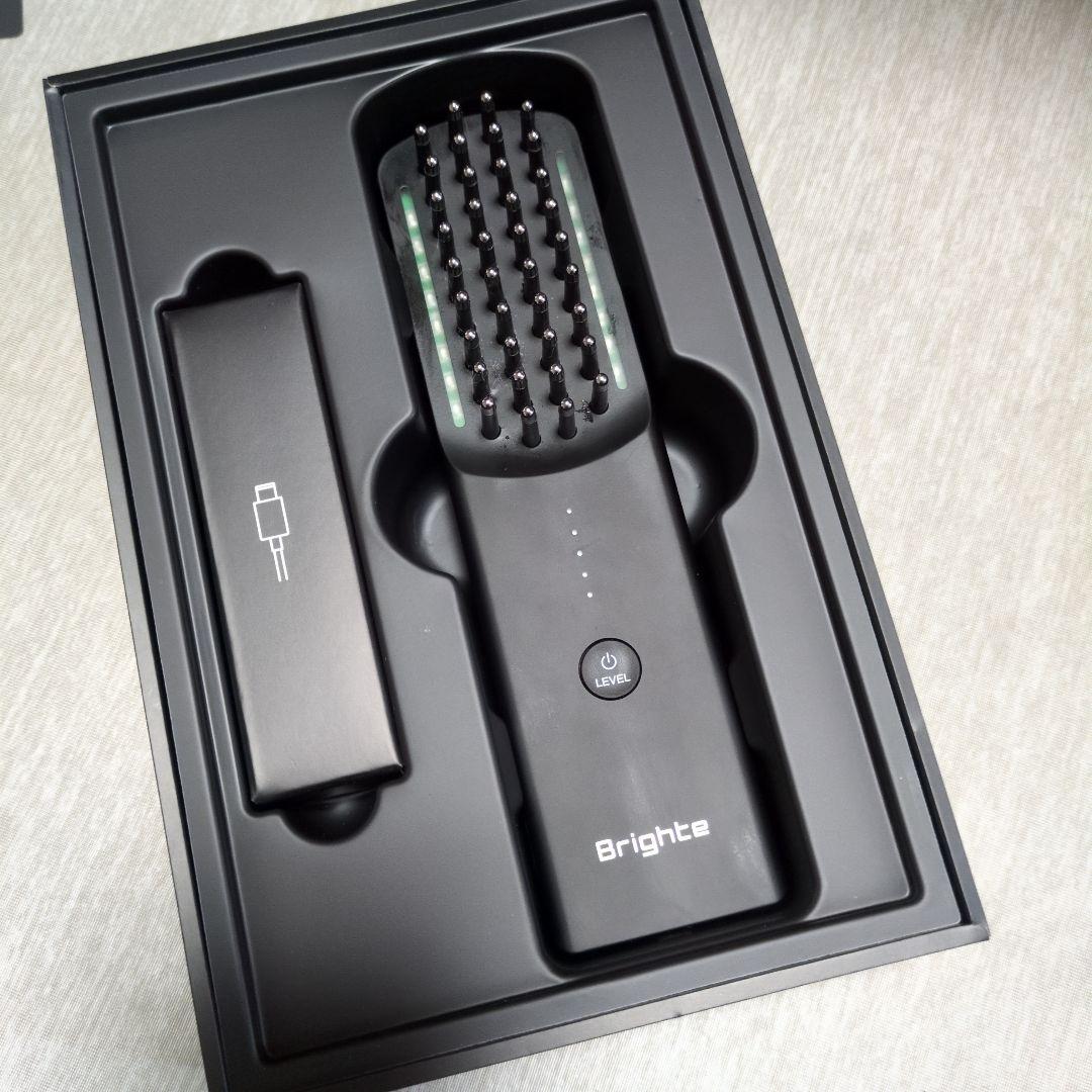 【美品】Brighte ElixirBrush ブラック スカルプブラシ値下げ