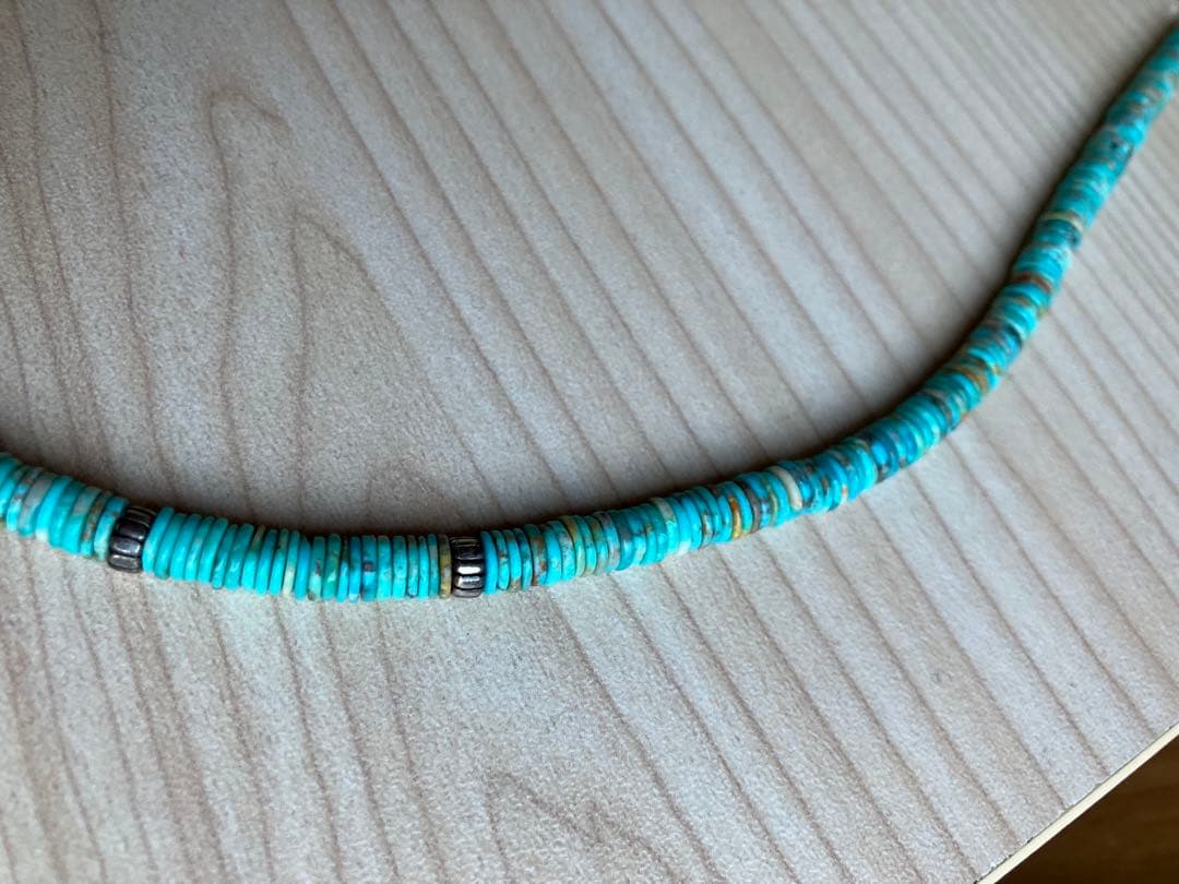 ターコイズ　ヒシ　ネックレス