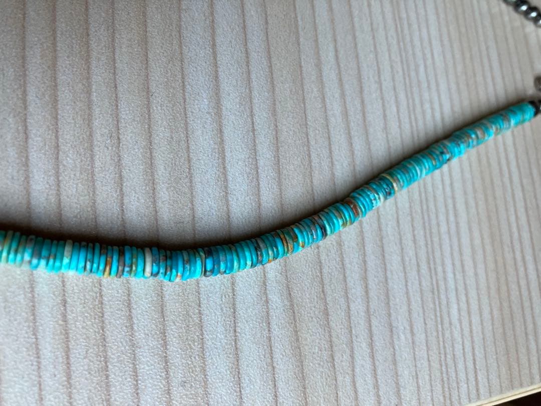 ターコイズ　ヒシ　ネックレス