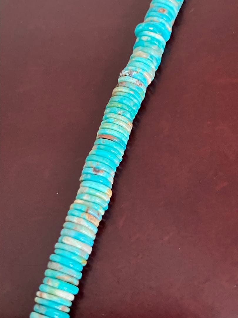 ターコイズ　ヒシ　ネックレス