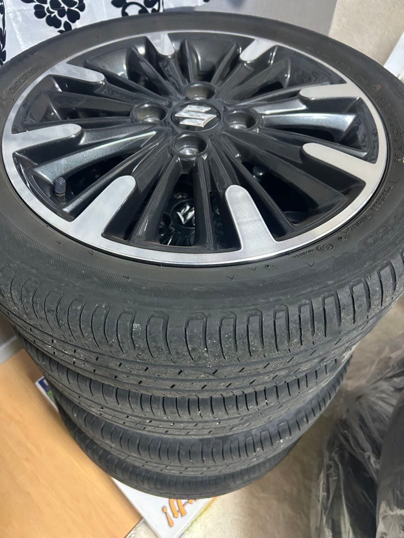 スペーシアカスタム　純正ホイールタイヤセット　4本