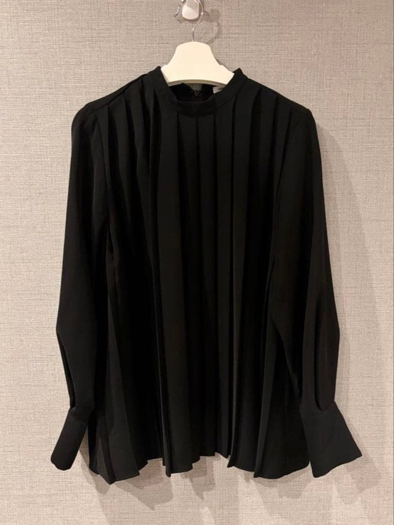 ENFOLD ミリオーネ プリーツ 長袖 ブラック