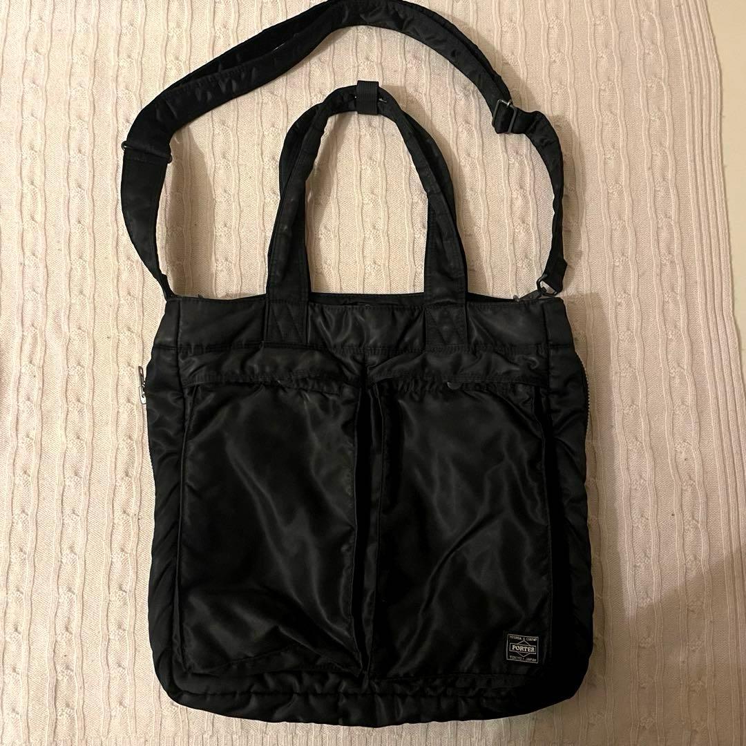 【極美品✨】PORTER タンカー 2way トートバッグ サイドジップ 大容量