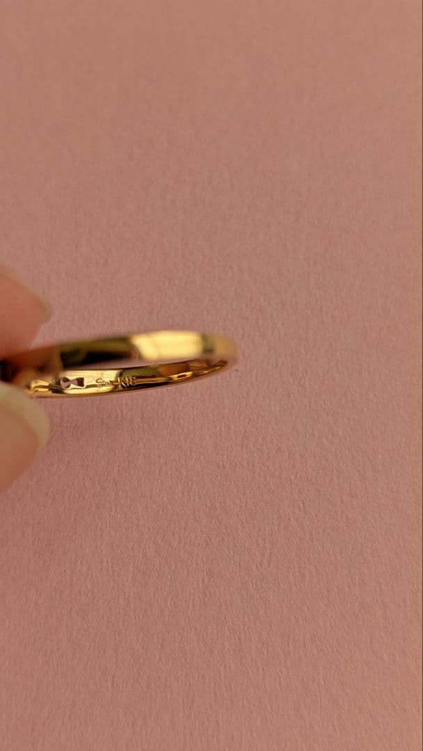 STAR JEWELRY　アクアマリン　K18　 5号