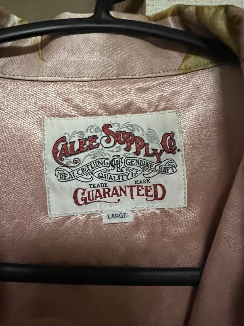 caleeスカジャン ピンク サテン 富士山 ドラゴン