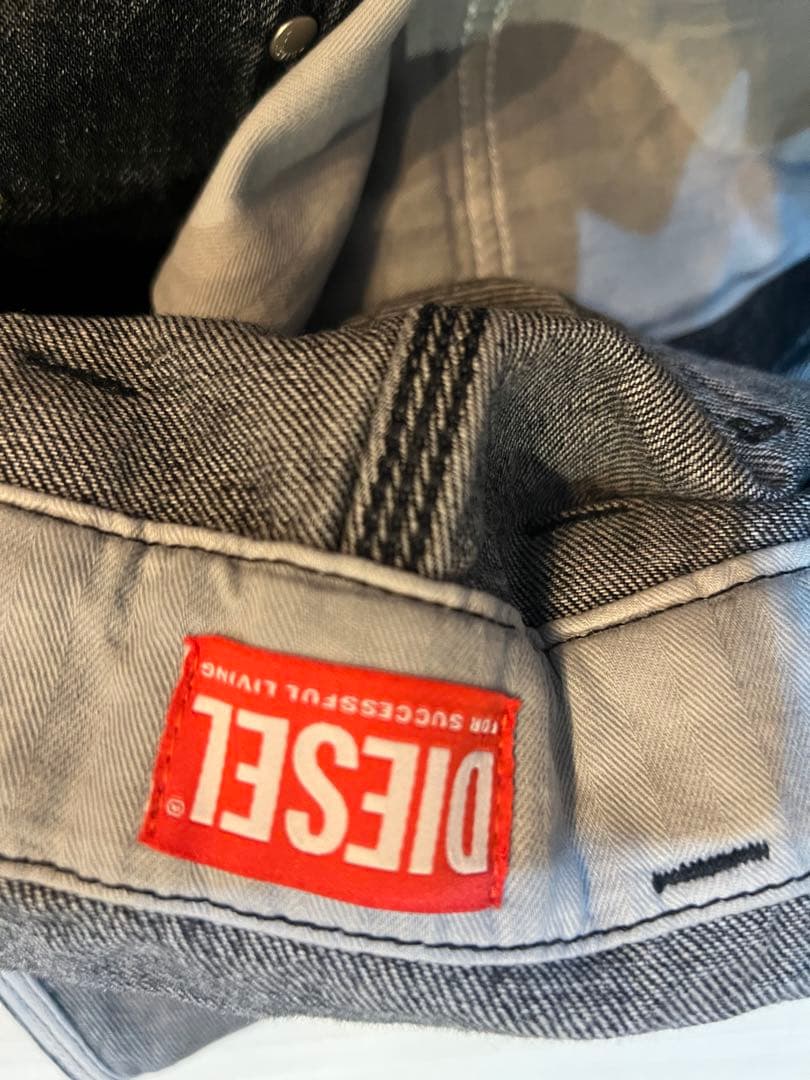 HK　Diesel ダークグレー オーバーオール　美品