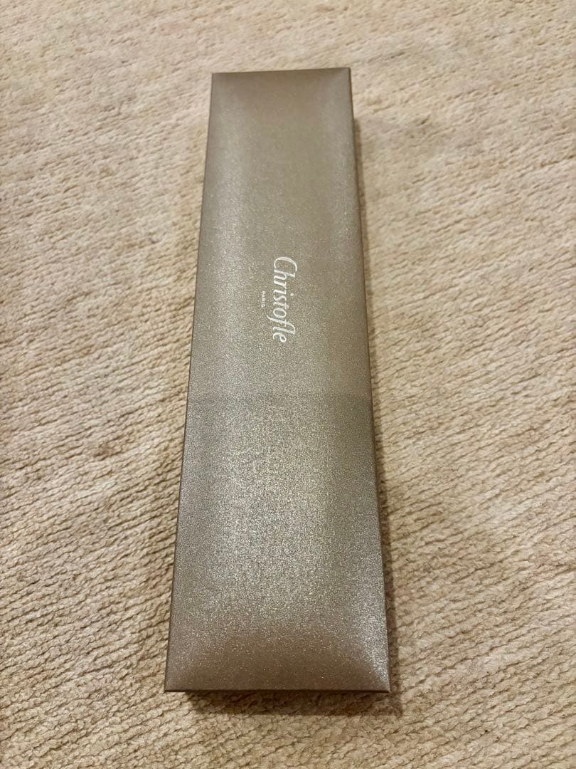 未使用！Christofle箸2膳セット、赤・黒色