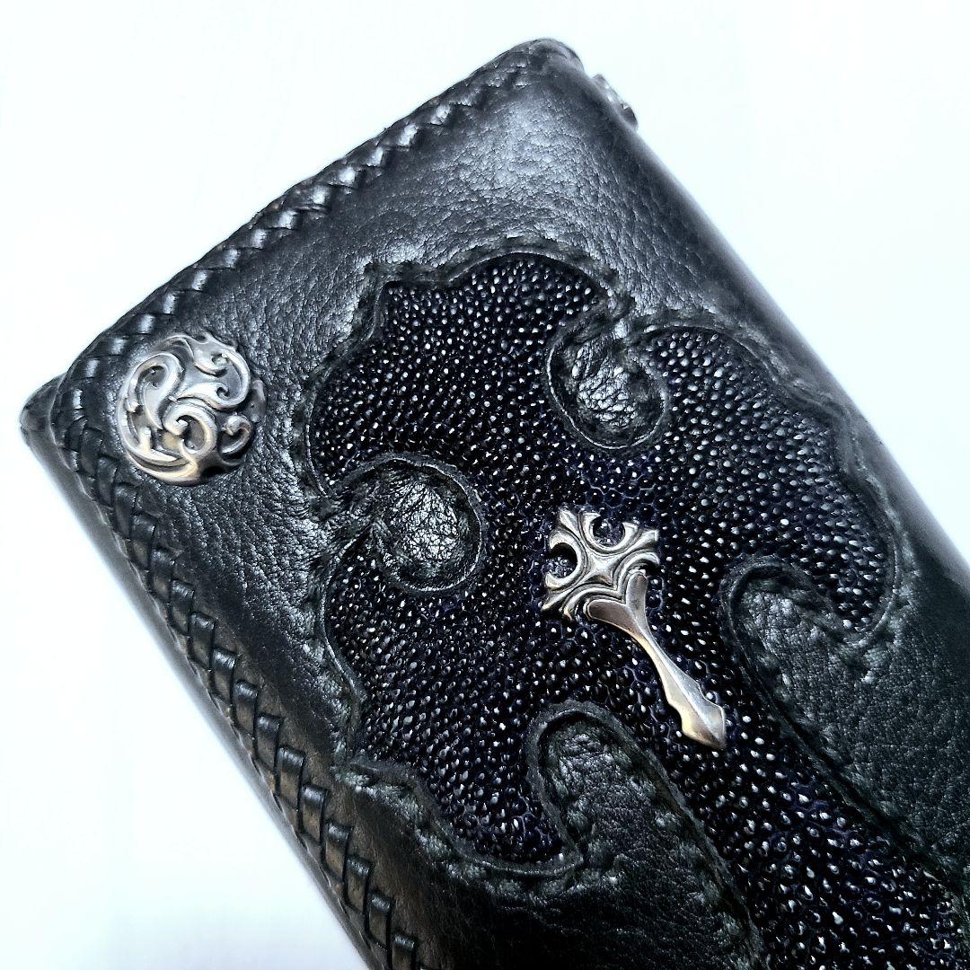 新品定価116000円 ウィリアムウォレス スティングレー 牛革 シルバー925