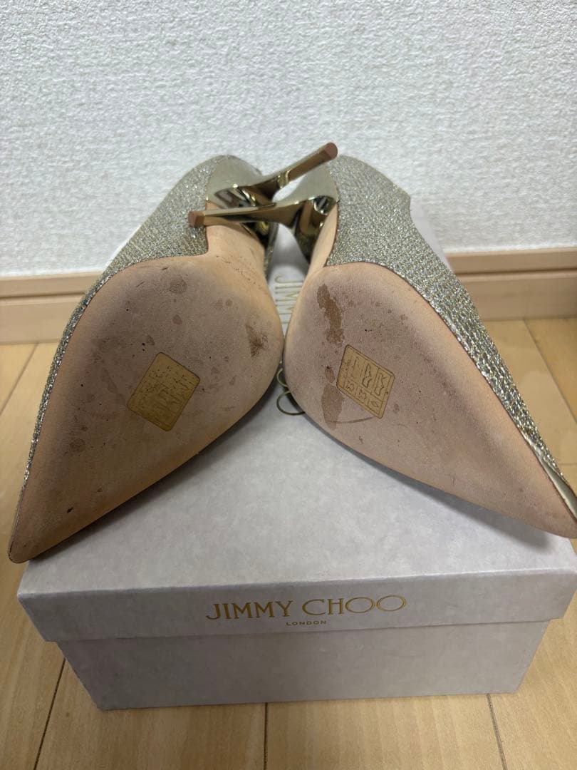 JIMMY CHOO シルバー ハイヒール ジミーチュウ