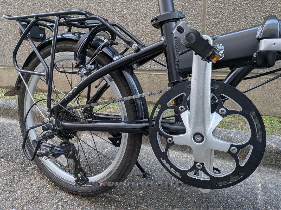 HARRY QUINN 折りたたみ自転車 ブラック　ハリークイン　ロングブライト