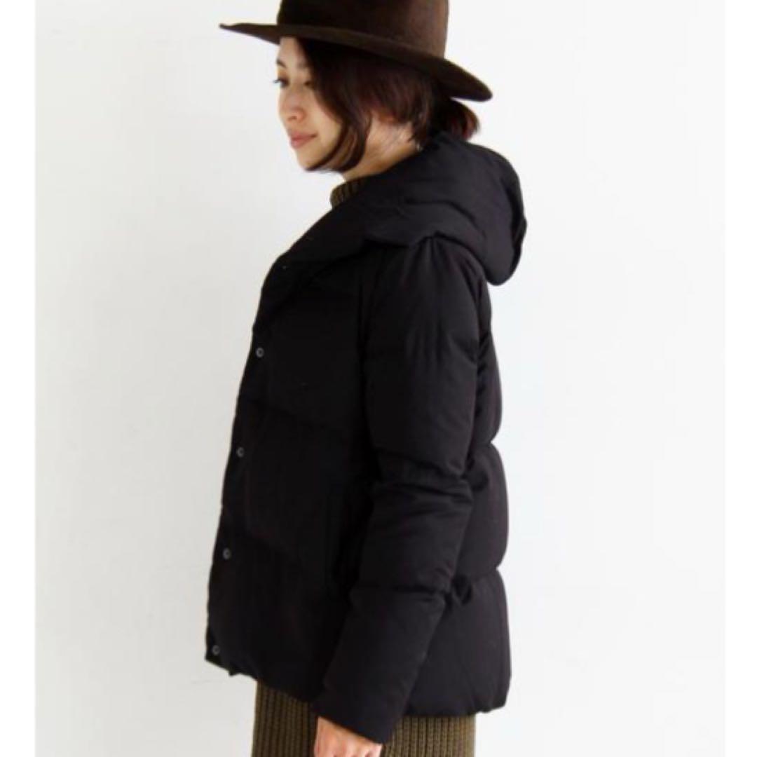 美品＊ビューティ&ユース 2way ショール フード ウール混 ダウンジャケット