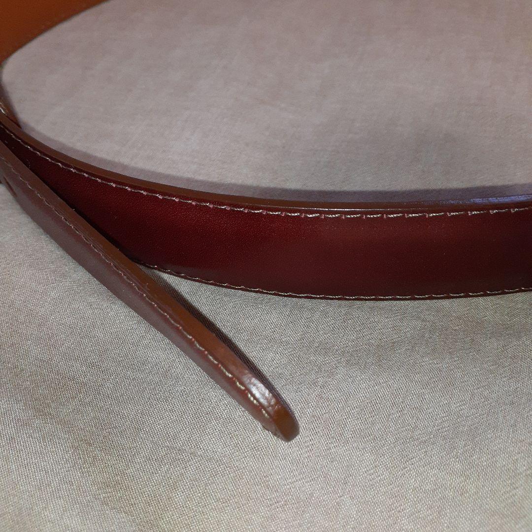 Alden ベルト 34/85 ワインレッド