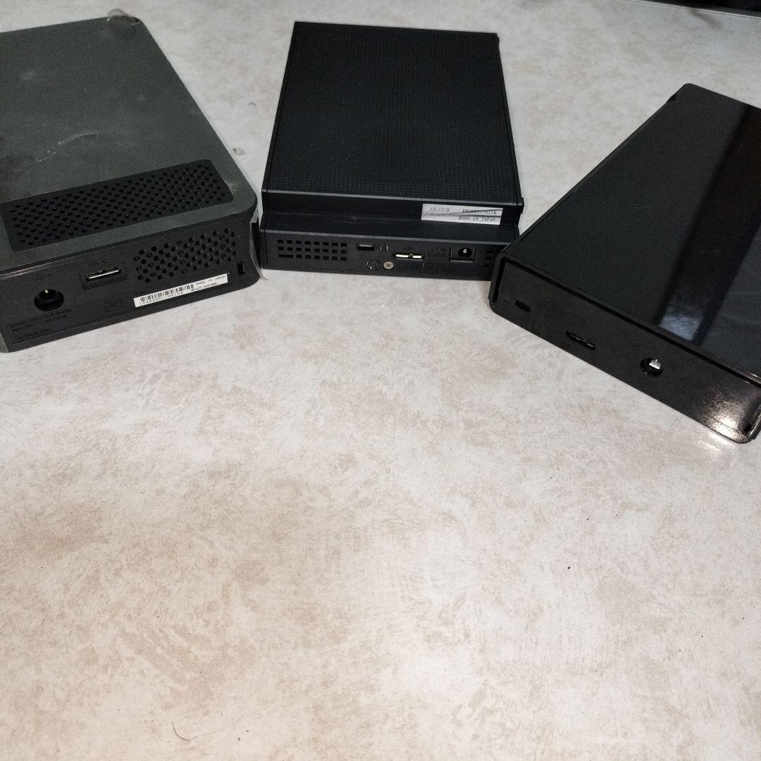 外付けハードディスク 3台セット USB接続