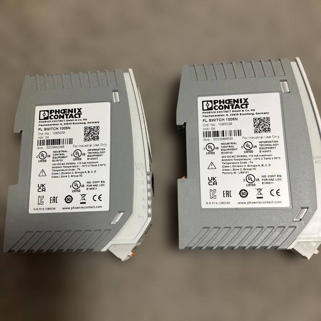 薄型イーサネットスイッチ　FL SWICH 1005N 2点