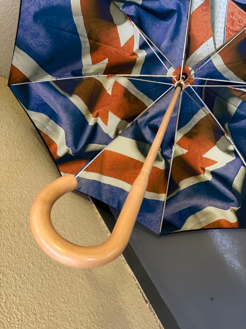 クリスマスセール！Paul Smith ユニオンジャック長傘 メープル1本棒