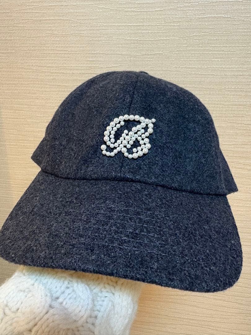 新品未使用　MADISONBLUE マディソンブルー CAP PEARL グレー