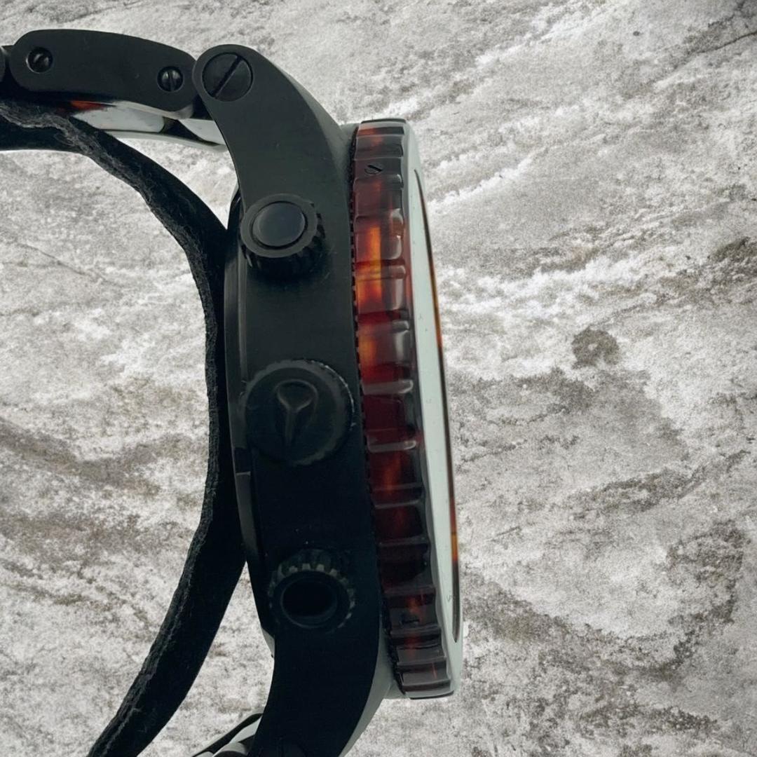 希少カラー NIXON クロノグラフ ビックフェイス べっこう 51-30