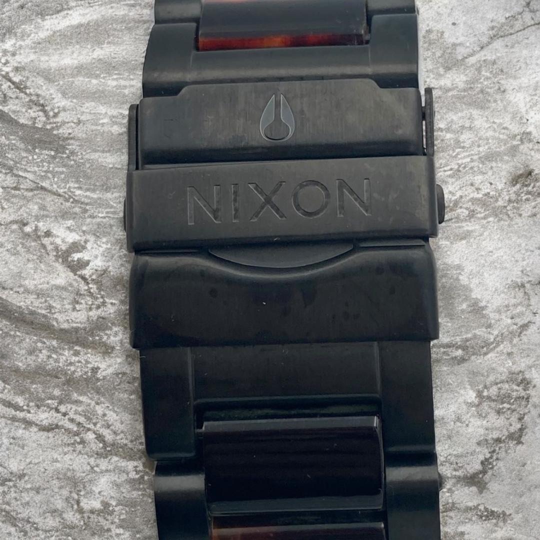 希少カラー NIXON クロノグラフ ビックフェイス べっこう 51-30