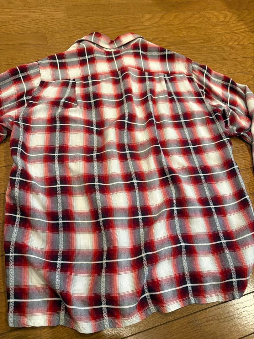 【60s】TOWNCRAFT レーヨンシャツ　シャドーチェック柄　ベルベルジン