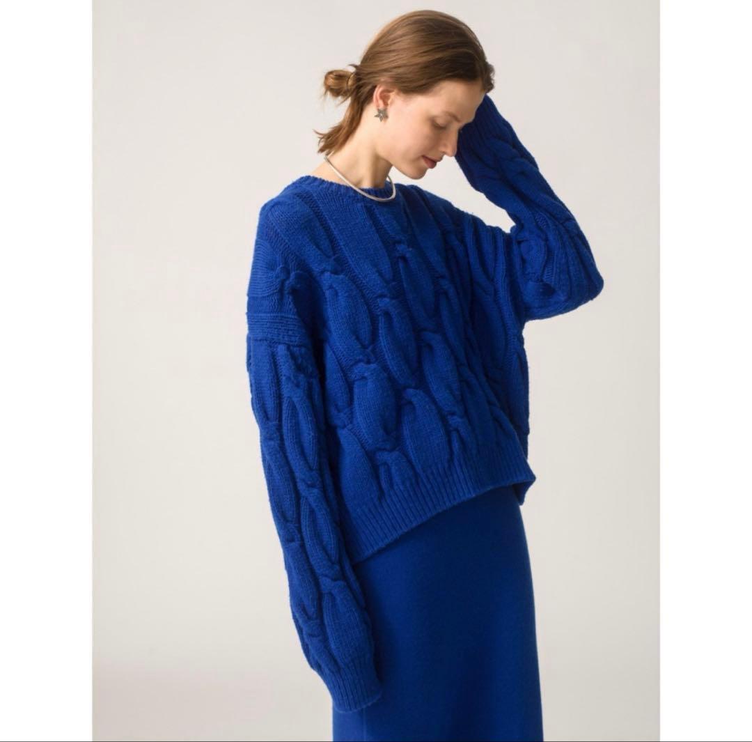 ロンハーマン　ケーブルニット 厚手 セーター アイボリー　クルーネック　ホワイト