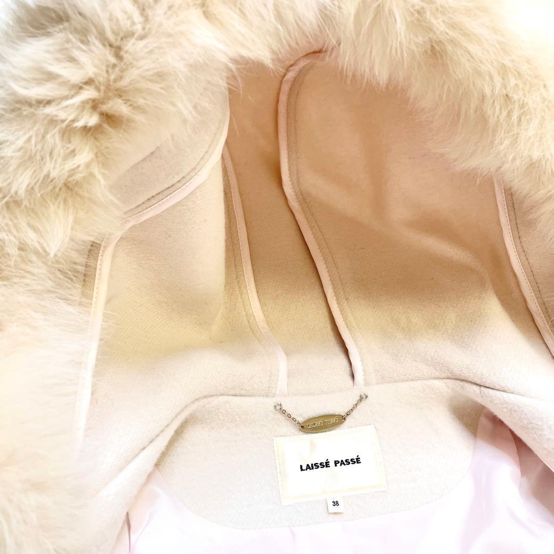 レッセパッセ LAISSE PASSE フード付きダッフルコート38 ミドル丈