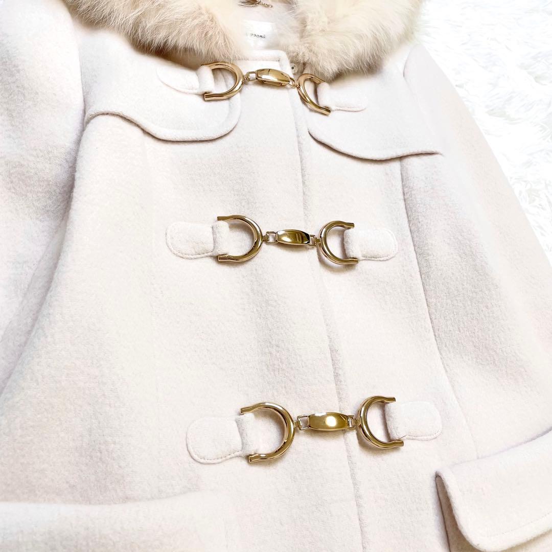 レッセパッセ LAISSE PASSE フード付きダッフルコート38 ミドル丈