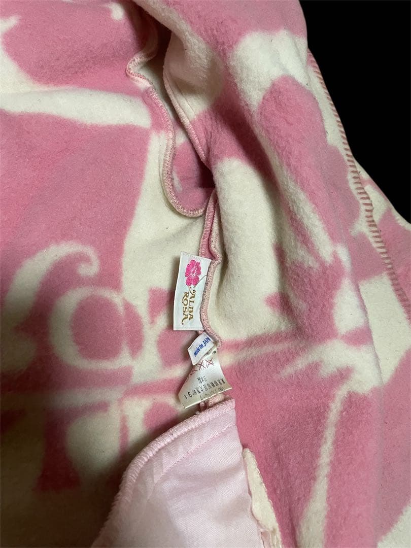 アルバ☆激レア♪白ぴんくの升目コート！バッグ付き、送料込み