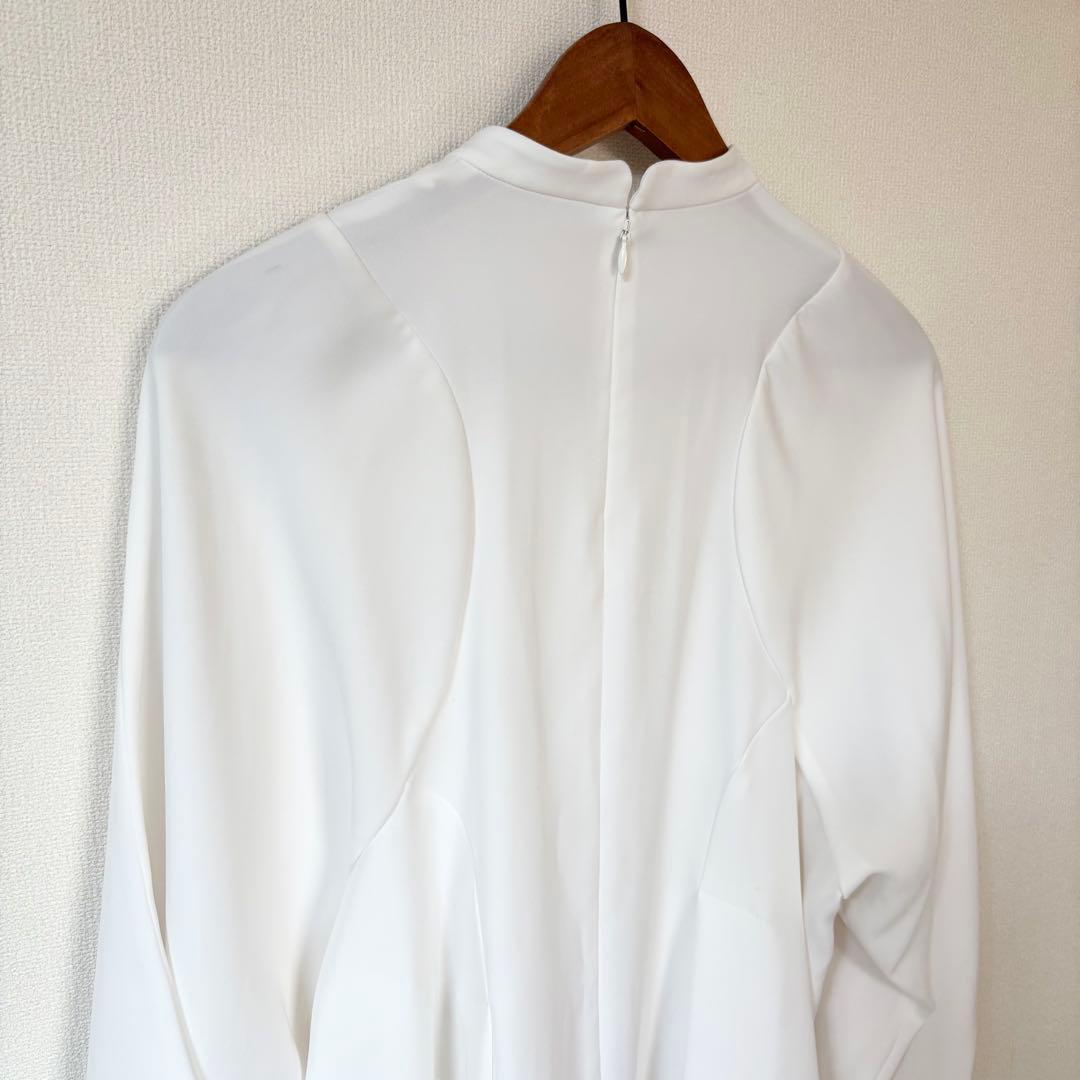 2024✨エンフォルド PEツイル ドレープ プルオーバー 長袖ブラウス 38