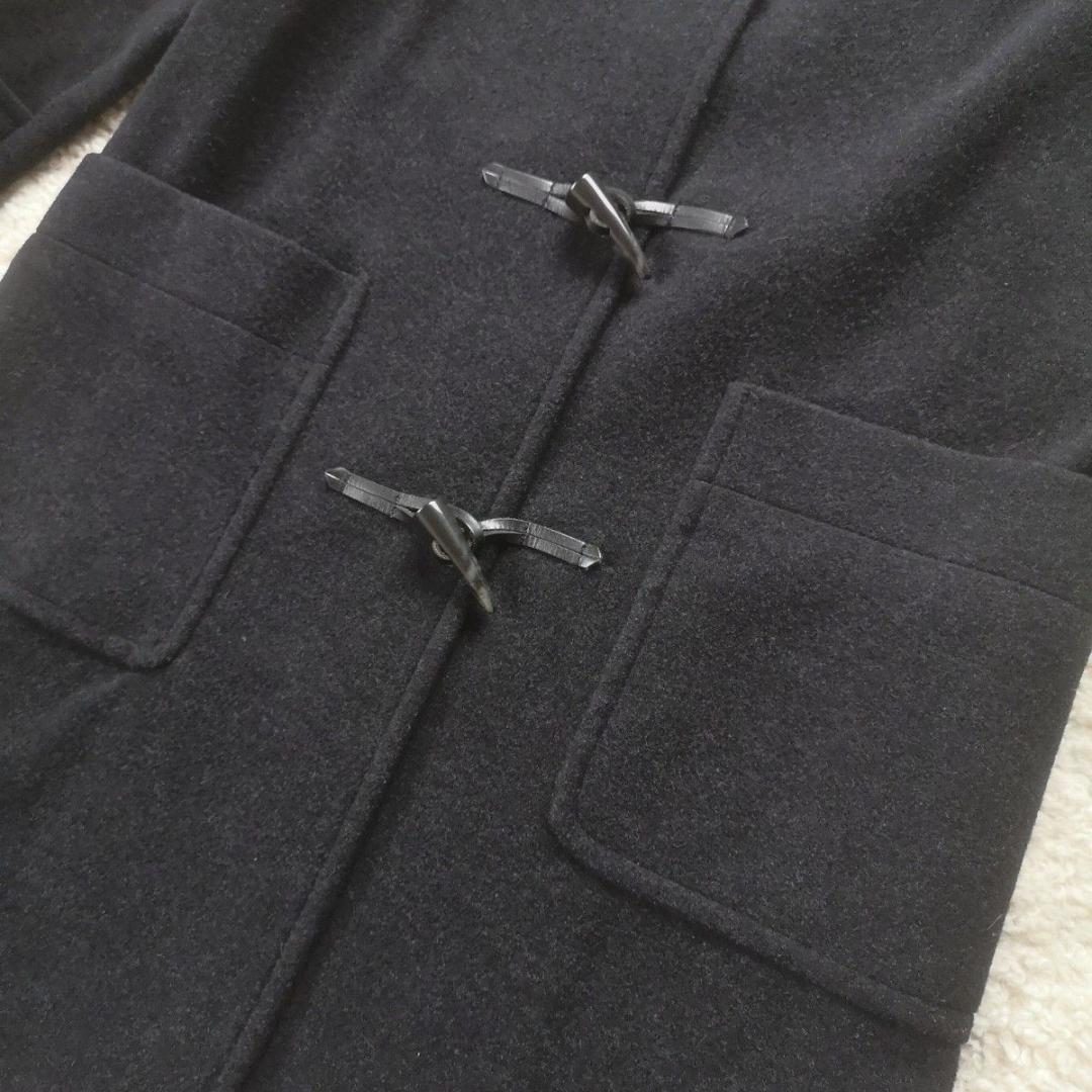 23区　44　大きいサイズ　ラクーンファー付きダッフルコート　ダークグレー