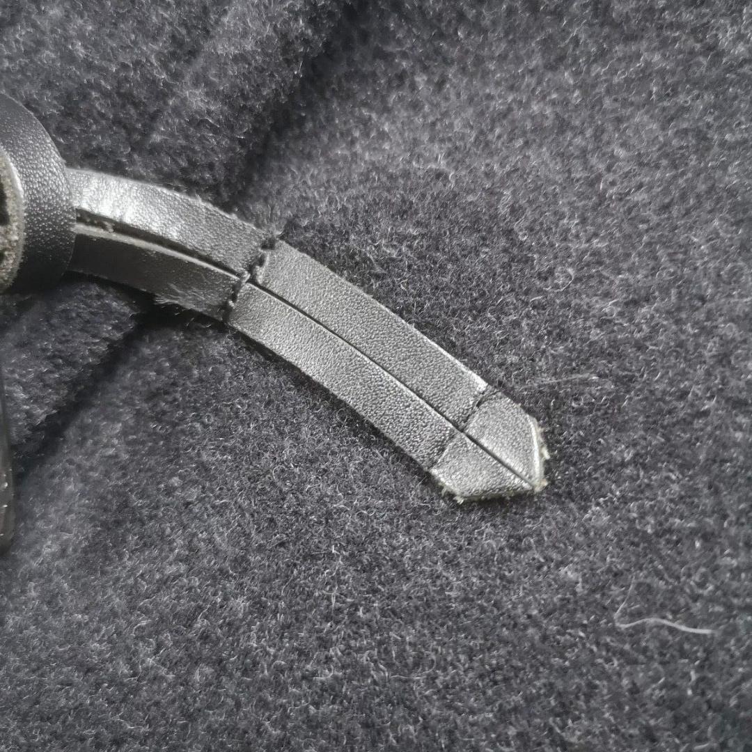 23区　44　大きいサイズ　ラクーンファー付きダッフルコート　ダークグレー