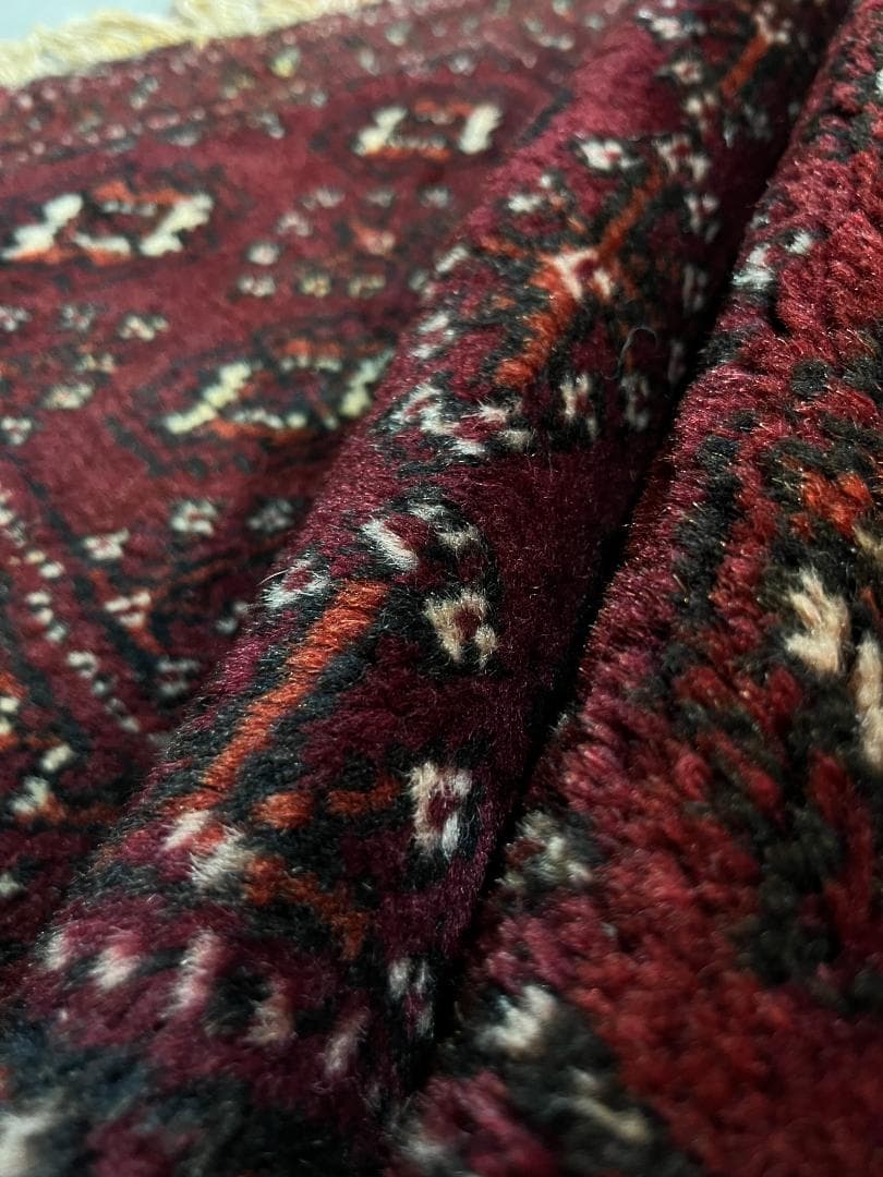 《 Vintage Rug 》トルクメンラグ　トライバル　アフガン　幾何学模様