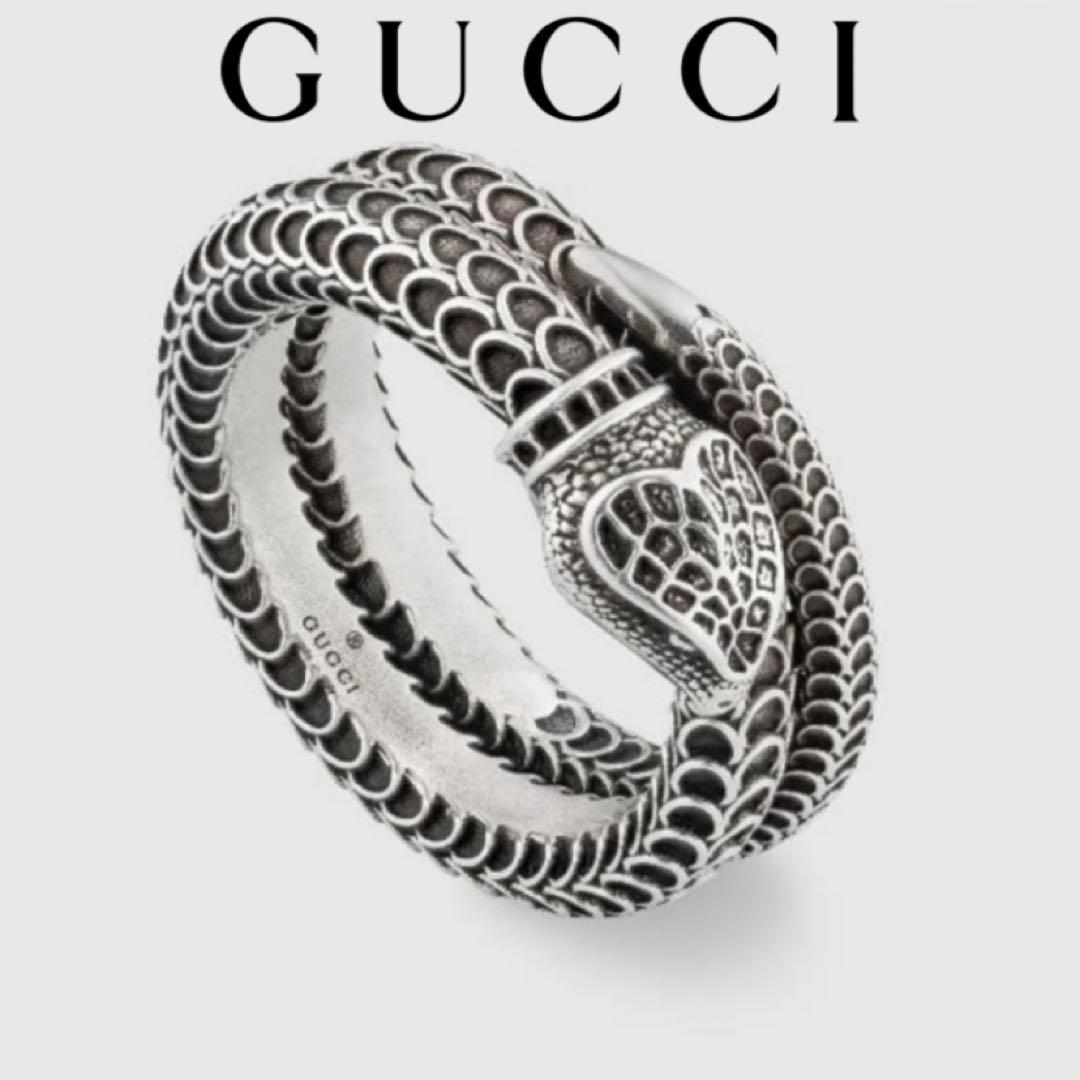【美品⭕️】グッチ GUCCI 指輪 リング スネーク ヘビ 16号