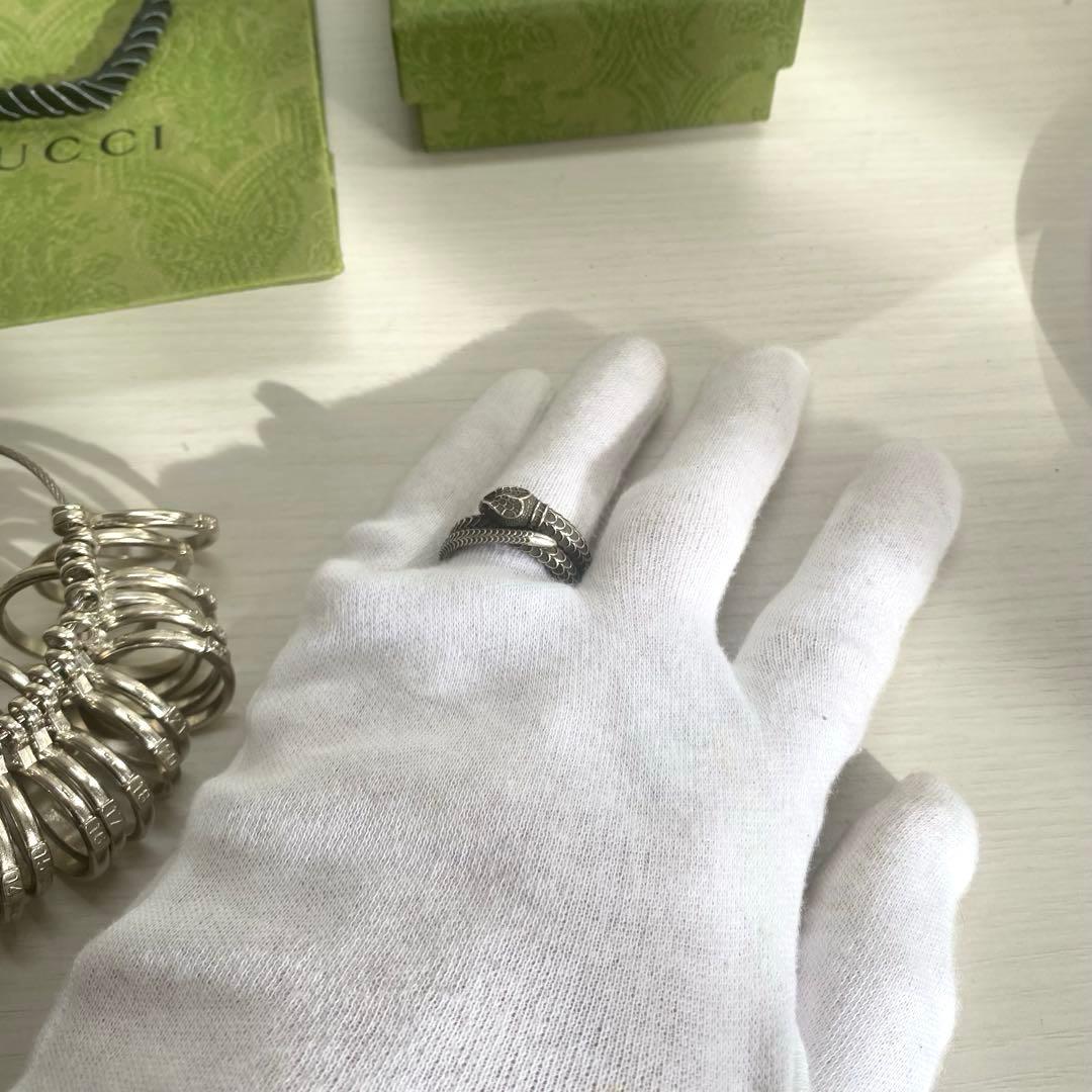 【美品⭕️】グッチ GUCCI 指輪 リング スネーク ヘビ 16号
