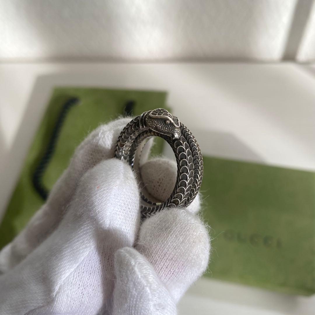 【美品⭕️】グッチ GUCCI 指輪 リング スネーク ヘビ 16号