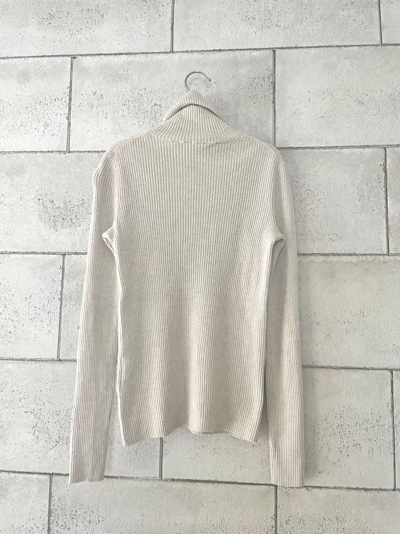 GALERIE VIE プルミエールウール リブタートルネックニット