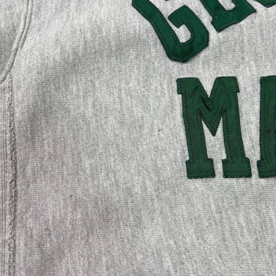 90s Champion USA製 リバースウィーブ ワッペン カレッジ 2段