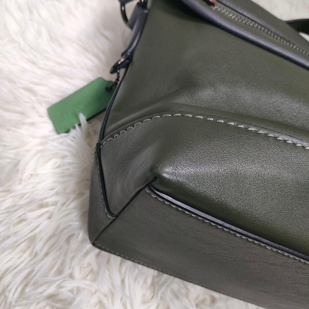 ◎美品 コーチ ショルダーバッグ バイカラー メッセンジャーバック リーグバイク