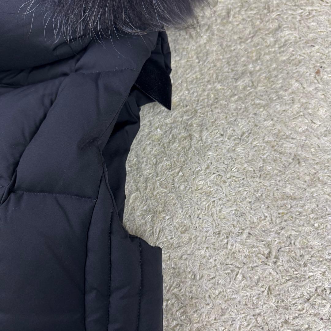 タトラス 23AW ダウンベスト ザラガ リアルファー 3way 黒 XL